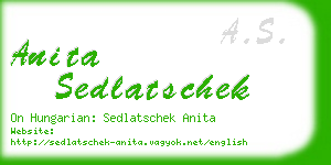 anita sedlatschek business card